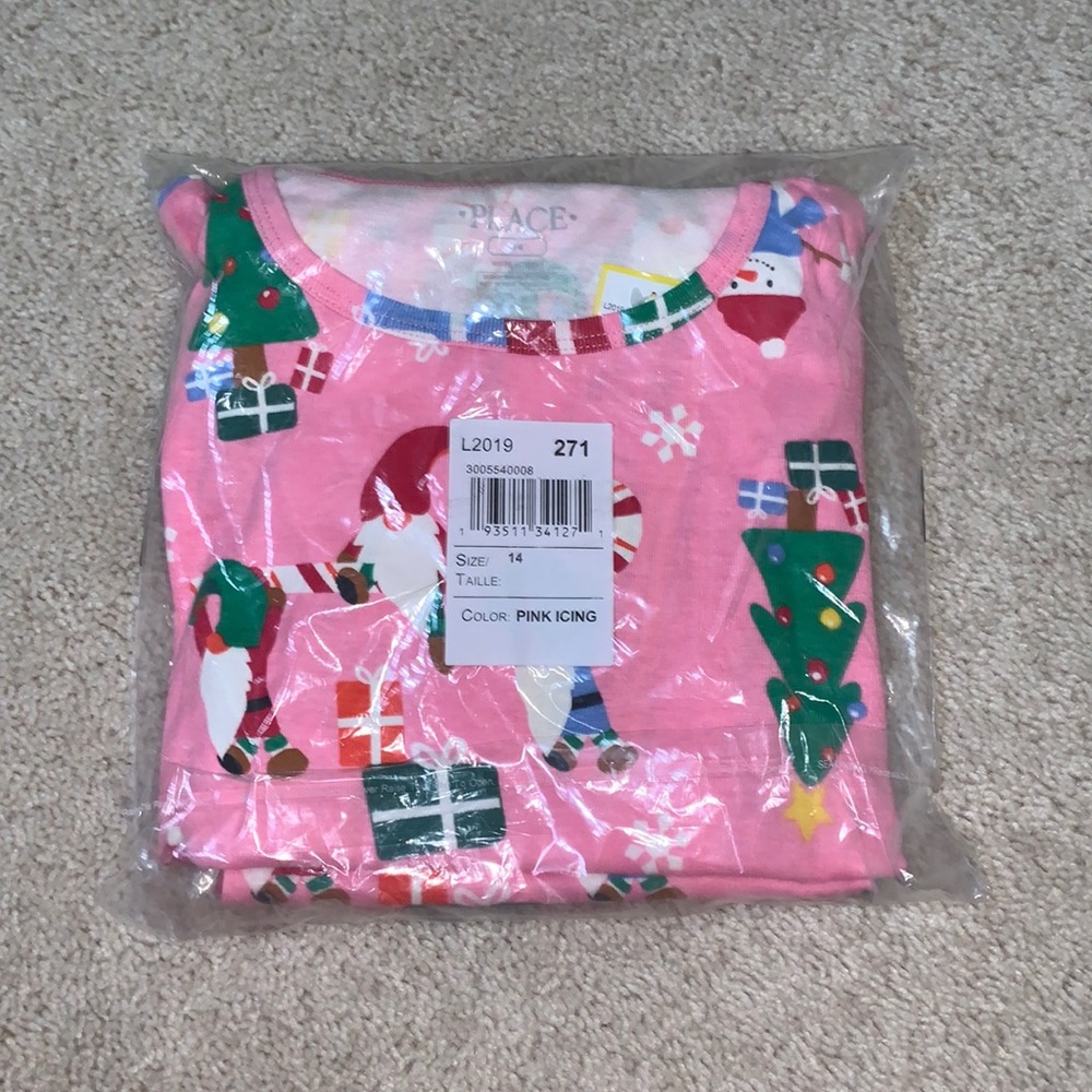 NWT The Children’s Place Pink Christmas Pajamas